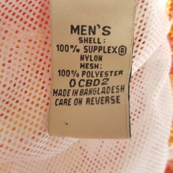 Men's L.L. Bean Supplex Sport Shorts Swim Trunks Mesh Lined Printed Size Large - Picture 7 of 10